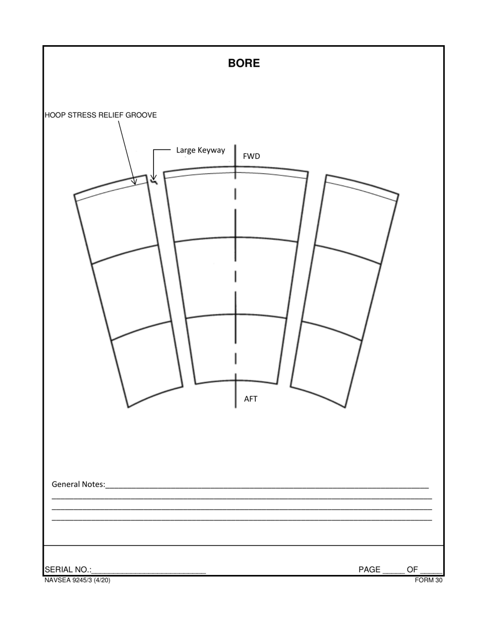 Form NAVSEA9245 / 3 Propeller Visual Technical Inspection Report, Page 31