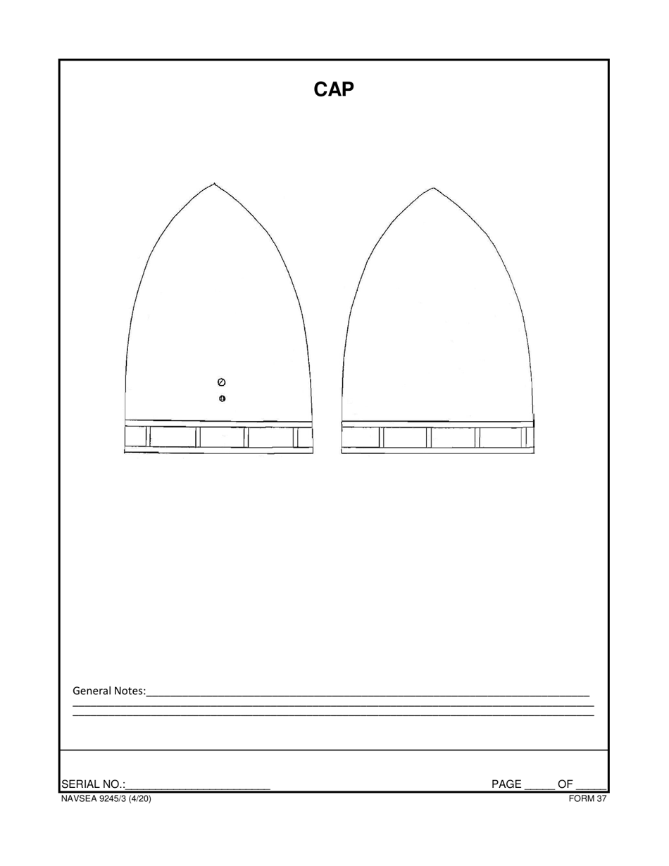 Form NAVSEA9245 / 3 Propeller Visual Technical Inspection Report, Page 38