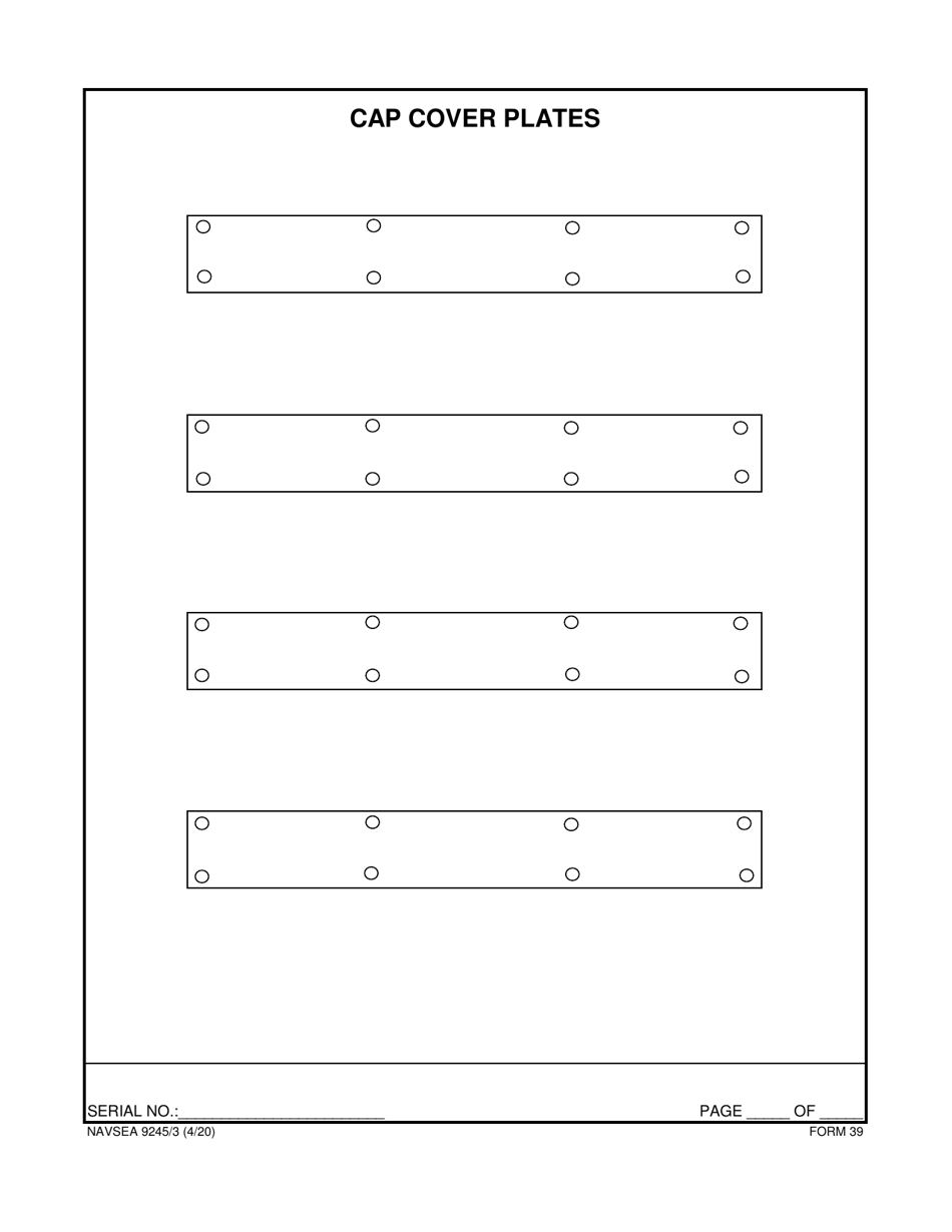 Form NAVSEA9245 / 3 Propeller Visual Technical Inspection Report, Page 40
