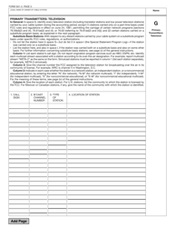 Form SA1-2 Statement of Account for Secondary Transmissions by Cable Systems (Short Form), Page 6