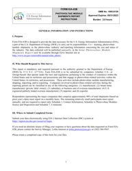 Instructions for Form EIA-63B Monthly/Annual Photovoltaic Module Shipments Report