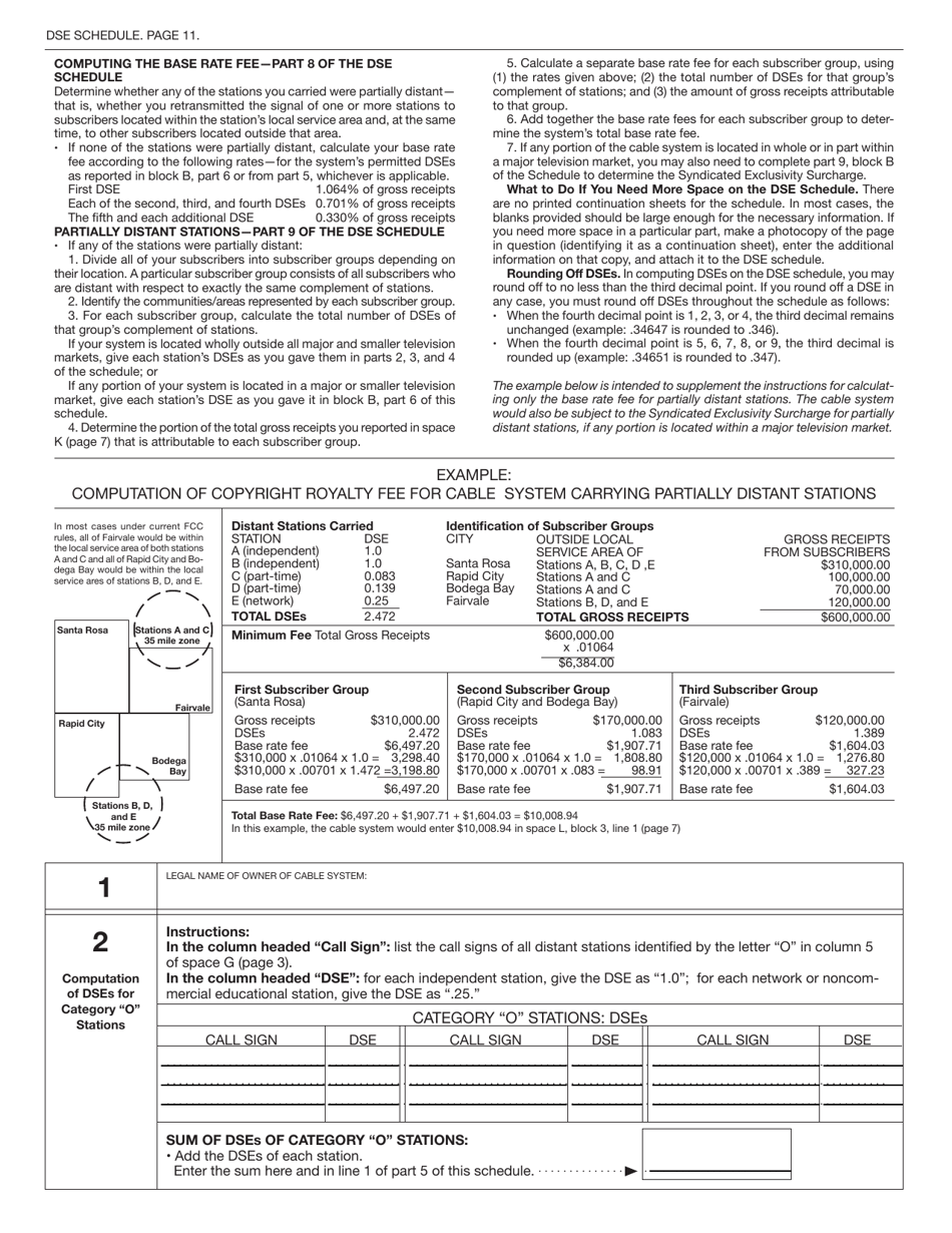 Form SA3 Statement of Account for Secondary Transmissions by Cable Systems (Long Form), Page 14