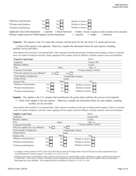 Form EIB95-10 Application for Long-Term Loan or Guarantee, Page 2