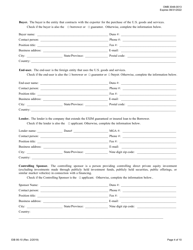 Form EIB95-10 Application for Long-Term Loan or Guarantee, Page 4