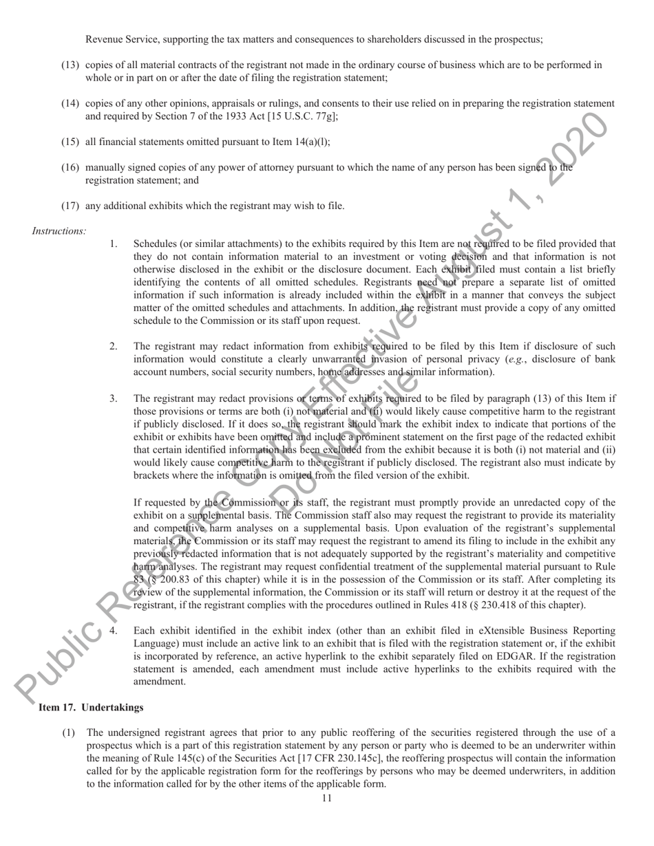 Form N-14 (SEC Form 2106) Registration Statement Under the Securities Act of 1933, Page 13