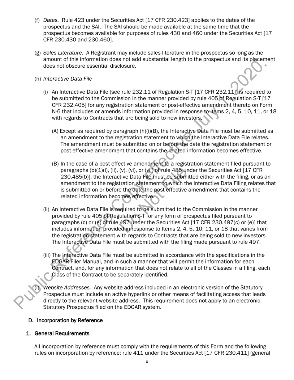 Form N-6 (SEC Form 2567) Registration Statement for Separate Accounts Organized as Unit Investment Trusts That Offer Variable Life Insurance Policies, Page 10