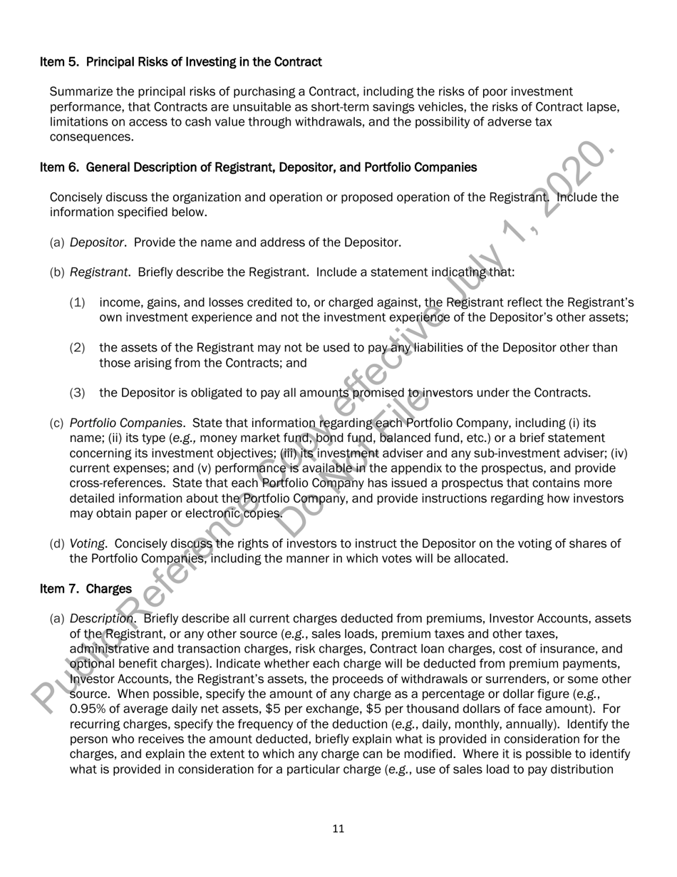 Form N-6 (SEC Form 2567) Registration Statement for Separate Accounts Organized as Unit Investment Trusts That Offer Variable Life Insurance Policies, Page 22