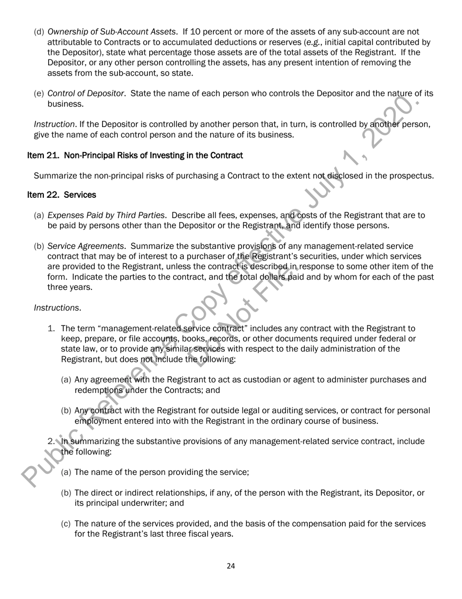 Form N-6 (SEC Form 2567) Registration Statement for Separate Accounts Organized as Unit Investment Trusts That Offer Variable Life Insurance Policies, Page 35