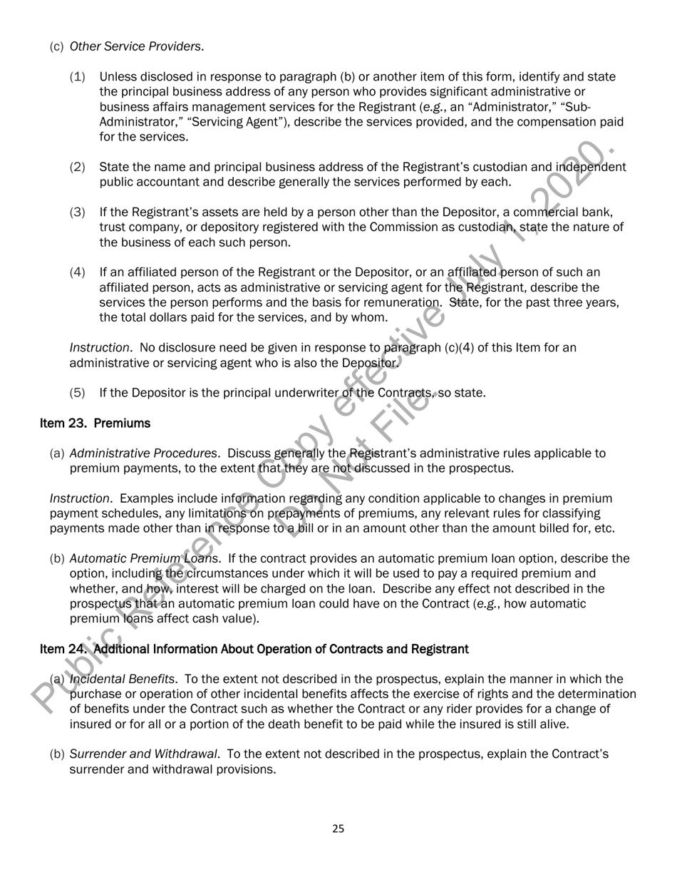 Form N-6 (SEC Form 2567) Registration Statement for Separate Accounts Organized as Unit Investment Trusts That Offer Variable Life Insurance Policies, Page 36