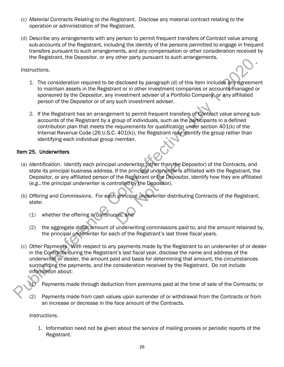 Form N-6 (SEC Form 2567) Registration Statement for Separate Accounts Organized as Unit Investment Trusts That Offer Variable Life Insurance Policies, Page 37