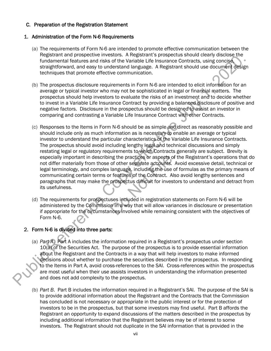Form N-6 (SEC Form 2567) Registration Statement for Separate Accounts Organized as Unit Investment Trusts That Offer Variable Life Insurance Policies, Page 7