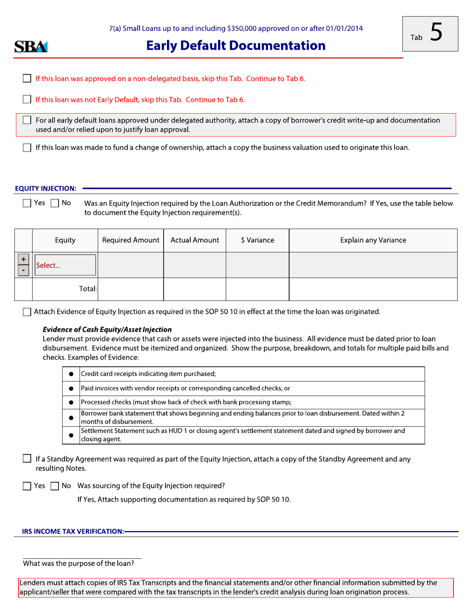 Guaranty Purchase Package Tabs, Page 8