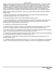 GSA Form 2437 Findings of Fact for Contract Modification, Page 4