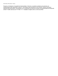 Formulario DDD-1620A-S Servicio De Adaptaciones En El Hogar Autorizacion Del Propietario Para Las Adaptaciones En El Hogar - Arizona (Spanish), Page 2
