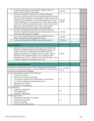 Construction General Permit Stormwater Pollution Prevention Plan (Swppp) Checklist - Arizona, Page 3