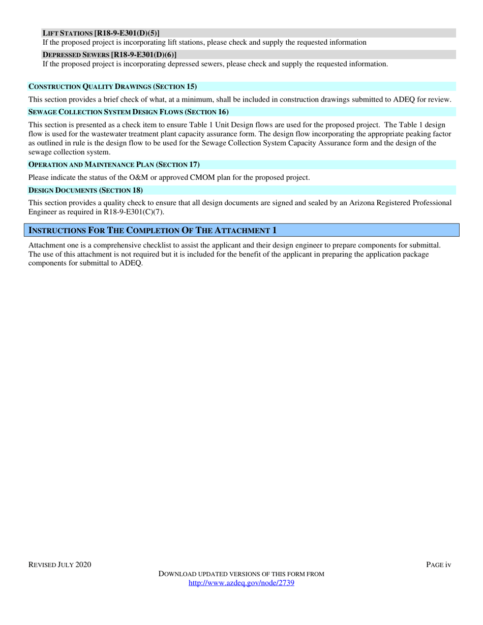 Engineering Review Notice of Intent to Discharge Sewage Collection System (4.01 Gp) - Arizona, Page 4