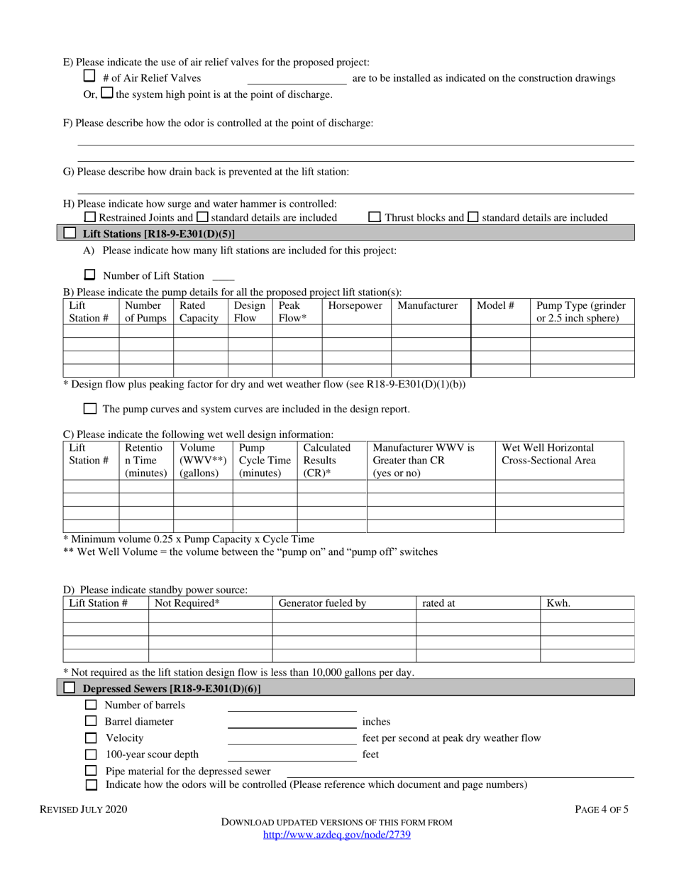 Engineering Review Notice of Intent to Discharge Sewage Collection System (4.01 Gp) - Arizona, Page 8