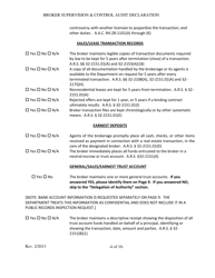 Broker Supervision and Control Audit Declaration - Arizona, Page 4