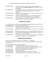 Broker Supervision and Control Audit Declaration - Arizona, Page 5