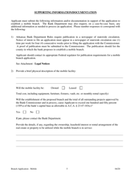 Application for a Mobile Branch Bank - Arkansas, Page 5
