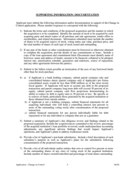 Application for Change in Control - Arkansas, Page 5
