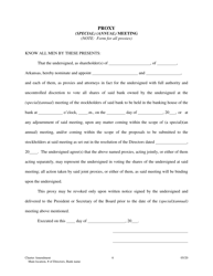 Charter Amendment: Change Main Office Location, Number of Directors, or Name of Bank - Arkansas, Page 6