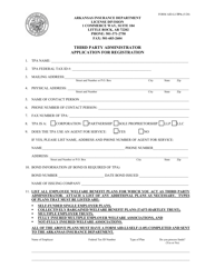 Form AID-LI-TPA &quot;Third Party Administrator Application for Registration&quot; - Arkansas, Page 2