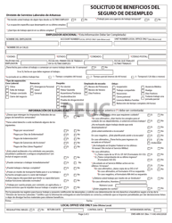 Formulario DWS-ARK-501 Solicitud De Beneficios Del Seguro De Desempleo - Arkansas (Spanish), Page 2