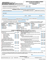 Form DWS-ARK-501 Application for Unemployment Insurance Benefits - Arkansas (Marshallese), Page 2
