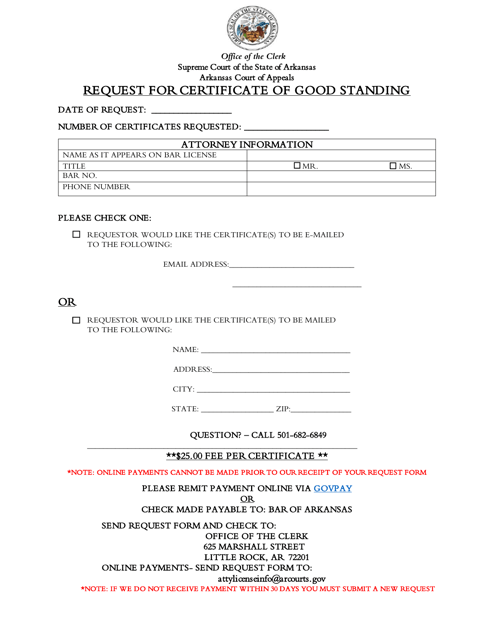 Fillable Online Request for Certificate of Good Standing - Supreme Court of Guam Fax Email Print - pdfFiller
