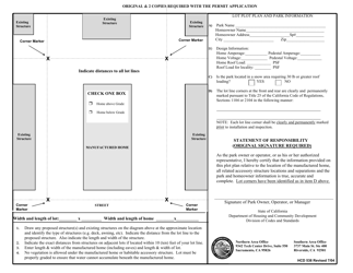 Document preview: Form HCD538 Plot Plan - California