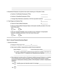 Form P-1 Self-insurer&#039;s Profile and Financial Summary Report - California, Page 3