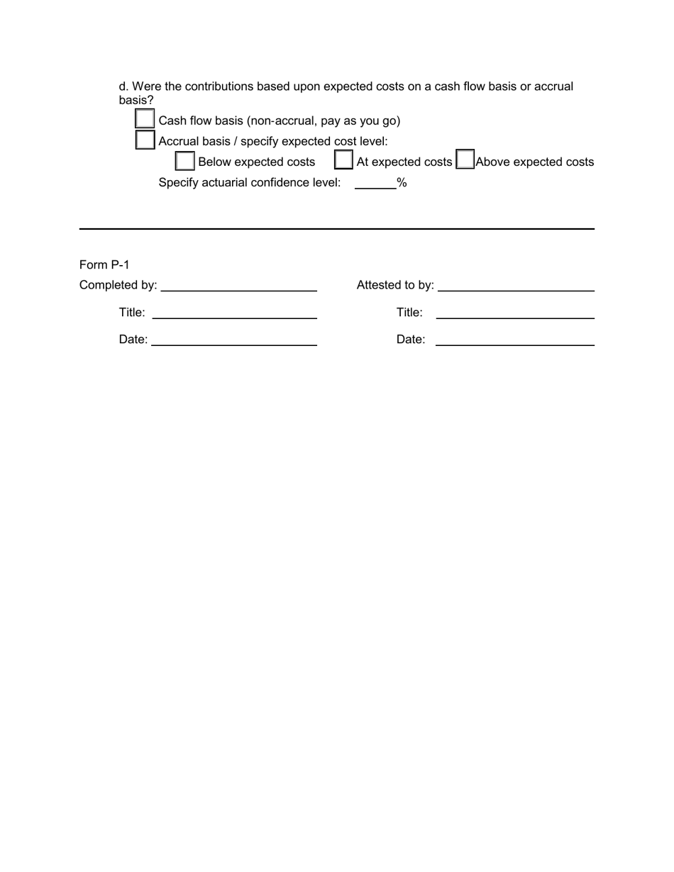 Form P-1 Self-insurers Profile and Financial Summary Report - California, Page 7