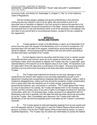 Form CDI-071 Workers' Compensation Deposit Trust and Security Agreement - California, Page 2