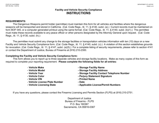 Form BOF045 Report of Facility and Vehicle Security Compliance - California, Page 2