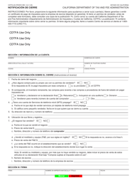 Document preview: Formulario CDTFA-65-S Notificacion De Cierre - California (Spanish)