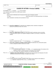 Document preview: Form PLD-PI-001(4) Cause of Action - Premises Liability - California