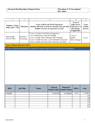 Advanced Starting Salary Request Form - Delaware, Page 3