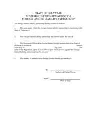 Statement of Qualification of Foreign Limited Liability Partnership - Delaware, Page 3