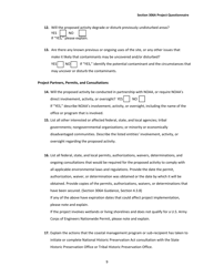 Section 306a Project Questionnaire, Page 9