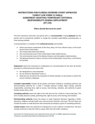 Document preview: Family Law Form 12.948(A) Agreement for Temporary Custodial Responsibility During Deployment - Florida