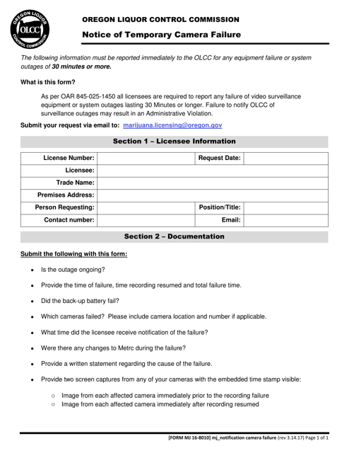 Form MJ16-8010 Download Fillable PDF or Fill Online Notice of Temporary Sns-Brigh10