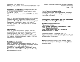 Form DGS PD810E Ethnicity, Race, Gender, Sexual Orientation (Ergso) Report - California, Page 3