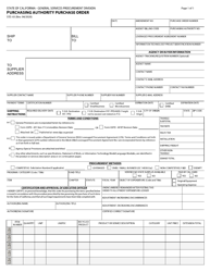Form STD.65 Purchasing Authority Purchase Order - California