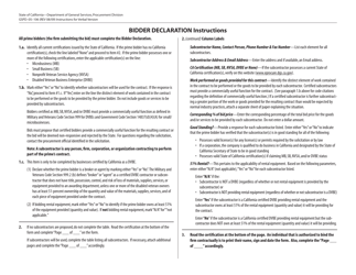Form GSPD-05-106 Bidder Declaration - California, Page 2