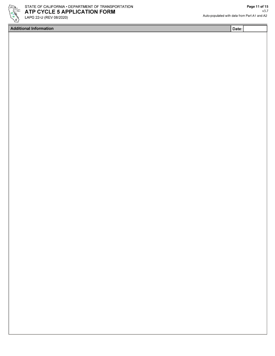 Form LAPG22-U ATP Cycle 5 Application Form - California, Page 11