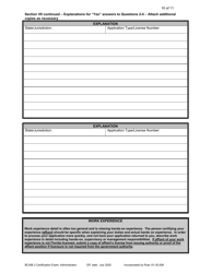 Form DBPR BCAIB2 Application for Initial Certification by Examination or Endorsement - Building Code Administrator - Florida, Page 10