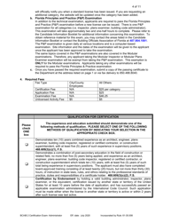 Form DBPR BCAIB2 Application for Initial Certification by Examination or Endorsement - Building Code Administrator - Florida, Page 4