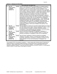 Form DBPR BCAIB1 Application for Initial Certification by Examination or Endorsement - Inspectors and Plans Examiners - Florida, Page 10