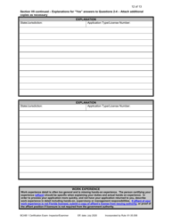 Form DBPR BCAIB1 Application for Initial Certification by Examination or Endorsement - Inspectors and Plans Examiners - Florida, Page 12